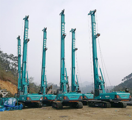 新年献礼J9集团智能9台SWDM25旋挖钻机征战越南