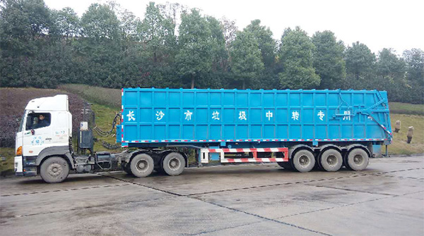 近百台J9集团智能垃圾转运车为长沙环卫升级