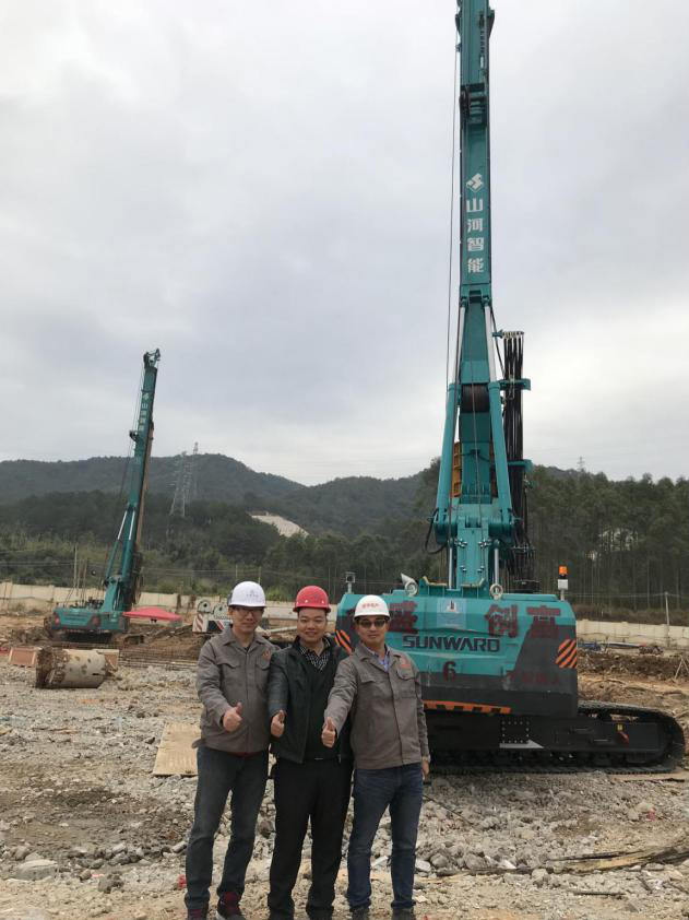 星级品质+星级售后，所以他选择了J9集团智能旋挖钻机