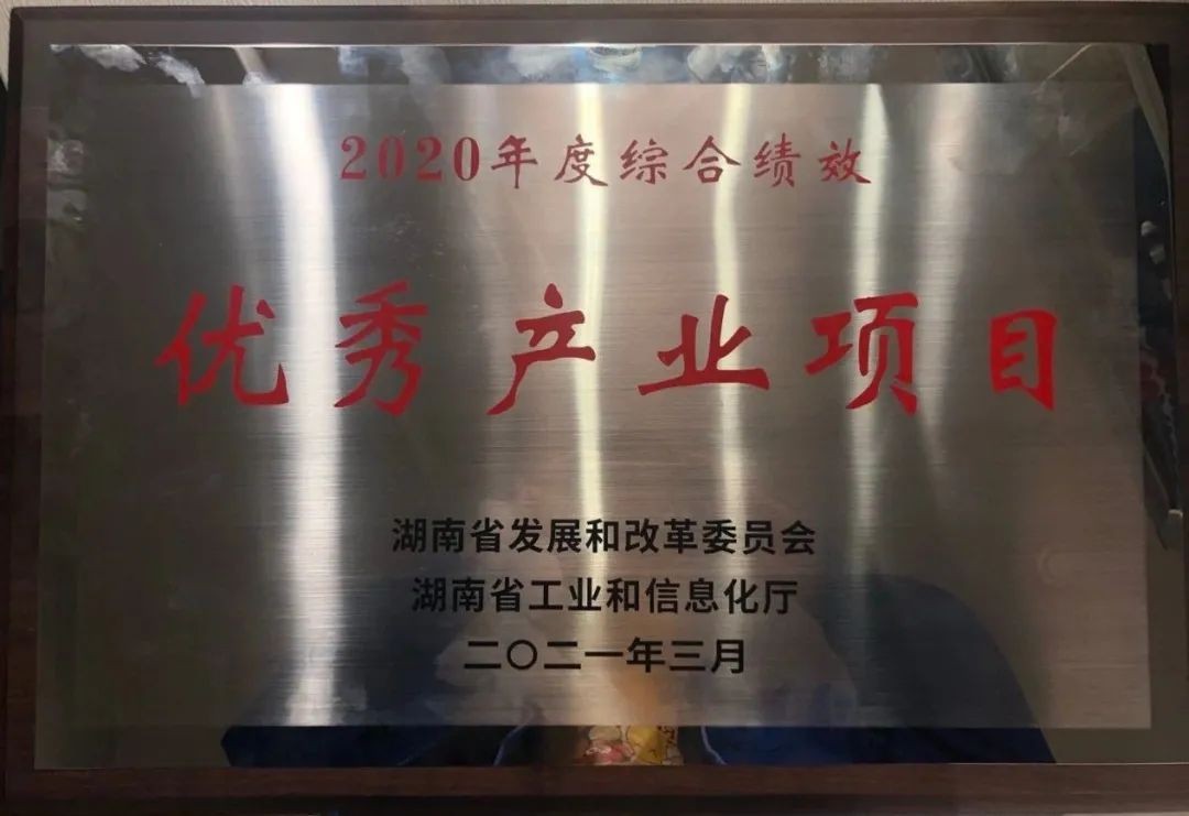 J9集团智能获评湖南“2020年度综合绩效优良产业项目”