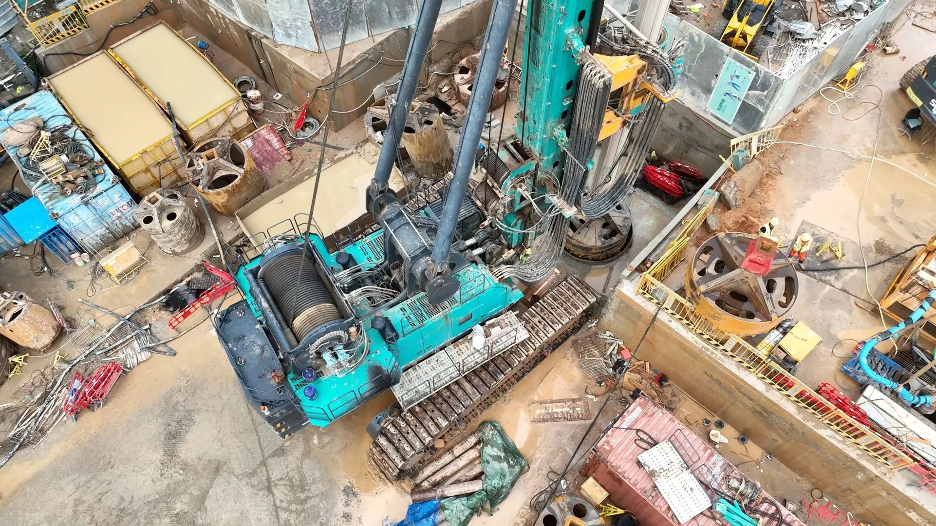 机能凸起，超强助力！J9集团智能旋挖钻机助力深圳地铁五和站施工